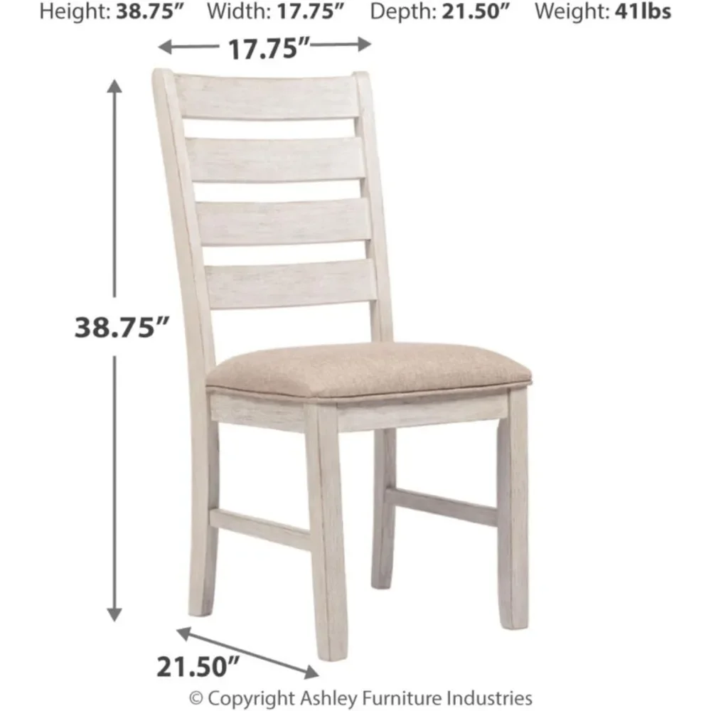 20-дюймовый стул для столовой в современном фермерском доме, белые стулья для кухонной мебели, элитная мебель для дома - 1