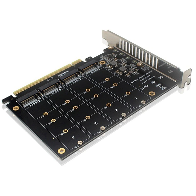 2X PH44 NVME с 4-дисковой матрицей PCIE Signal Split Array Card - 4
