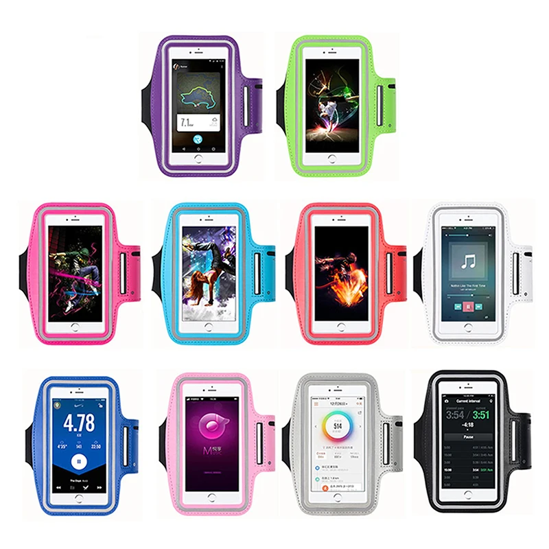 5-7-дюймовая повязка для мобильного телефона, бег, Спорт на открытом воздухе, держатель смартфона, сумка для телефона для бега в тренажерном зале, чехлы для Samsung Xiaomi iPhone - 1