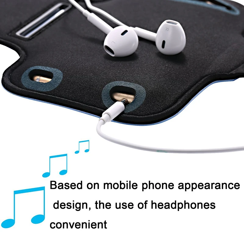 5-7-дюймовая повязка для мобильного телефона, бег, Спорт на открытом воздухе, держатель смартфона, сумка для телефона для бега в тренажерном зале, чехлы для Samsung Xiaomi iPhone - 3