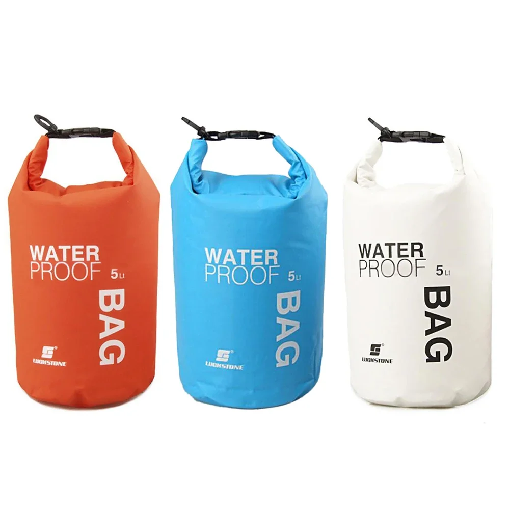 5-литровый водонепроницаемый мешок для сушки, сумка, каноэ, каякинг, кемпинг, сплав по плоту, Пеший туризм - 1
