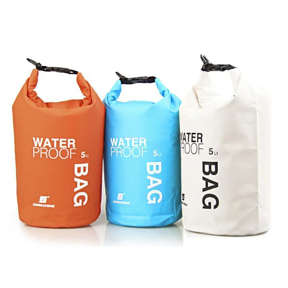 5-литровый водонепроницаемый мешок для сушки, сумка, каноэ, каякинг, кемпинг, сплав по плоту, Пеший туризм - 4