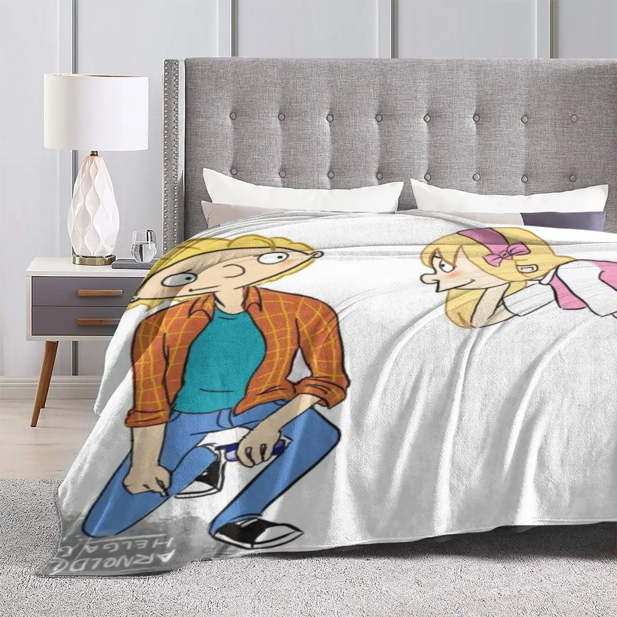 Hey Arnold, Ультрамягкое одеяло из микрофлиса, плюшевый утолщенный высококачественный диван, Специально предназначенный - 3