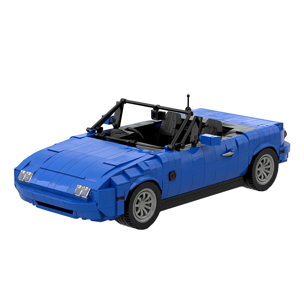 MOC Mazdaed MX-5 Автомобильные Строительные Блоки Classic 1989 Eunos Roadster Blue MX-5 Roadster Модель Автомобиля Кирпичи Детские Подарки На День Рождения Игрушки - 1