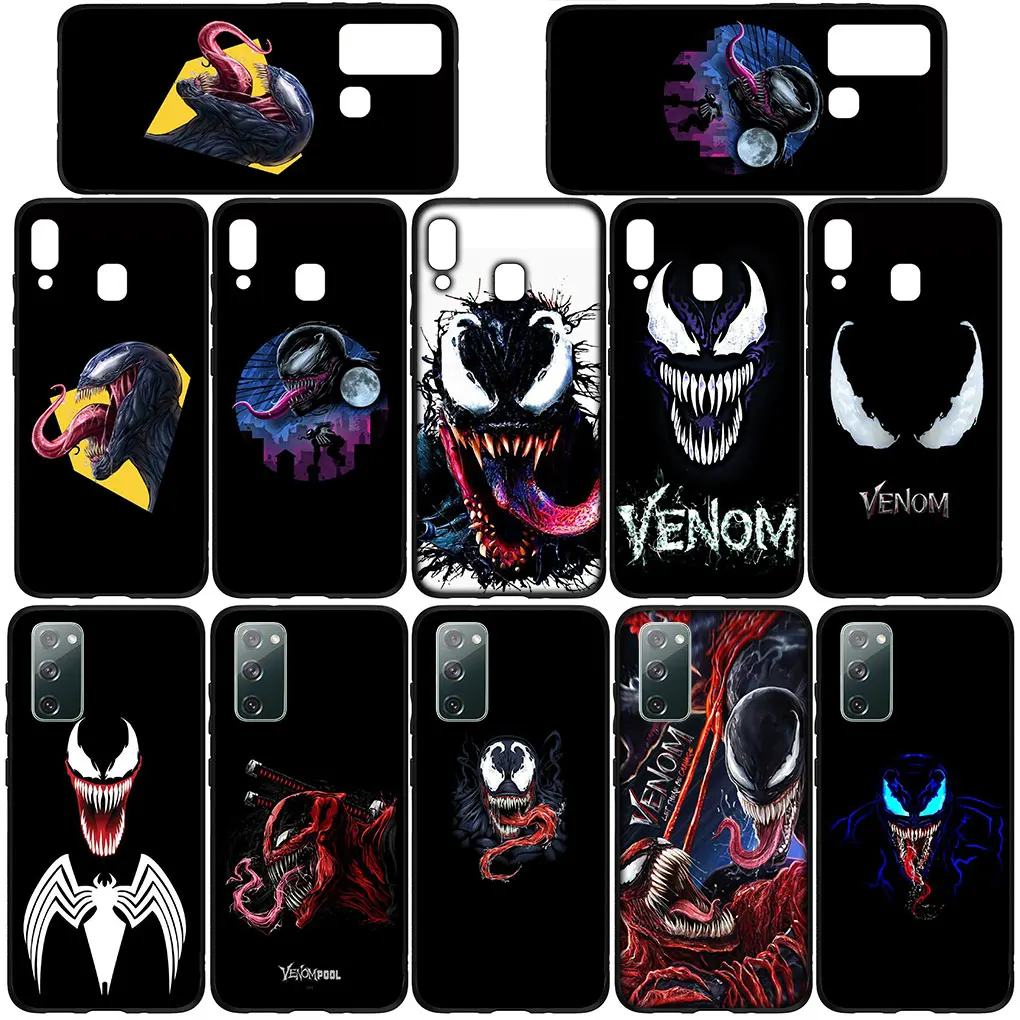 Venom Супергерои Marvel Чехол для Телефона Samsung Galaxy Note 20 Ultra 10 S10 Lite S9 Plus A71 A70 A02S A11 A6 Мягкий Корпус - 1
