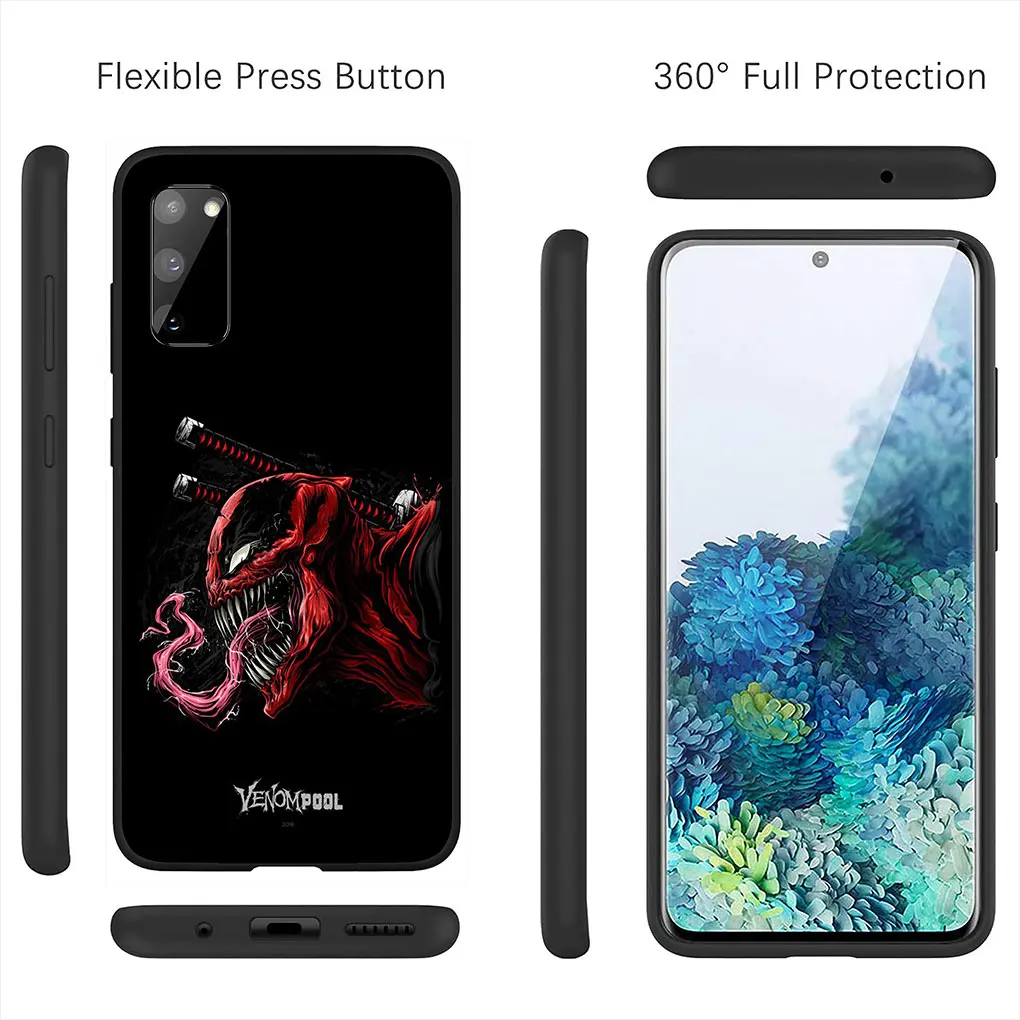 Venom Супергерои Marvel Чехол для Телефона Samsung Galaxy Note 20 Ultra 10 S10 Lite S9 Plus A71 A70 A02S A11 A6 Мягкий Корпус - 4