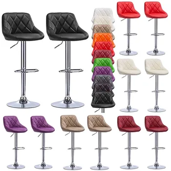 1/2 шт. / компл. Современные минималистичные барные стулья, барные стулья со шкивной спинкой, поворотные барные стулья, высокий стул с подъемником, Барные стулья Мебель
