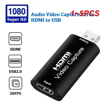 1 ~ 5ШТ Mini 4K 1080P HDMI-совместимый с USB 2.0 USB3.0 Карта видеозахвата Коробка для записи телефонных игр для ПК Youtube DVD Live