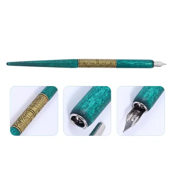 1 комплект деревянной ручки для каллиграфии, набор ручек ручной работы, студенческая ручка