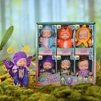 1 комплект из 6 кукол-реборнов для моделирования сна, девочка-принцесса, 1 июня, детские игрушки, подарочная коробка, куклы