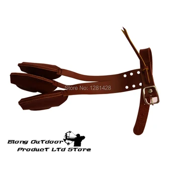 1X Фиксатор для пальцев коричневого цвета для защиты рук Спортивный лук для стрельбы из лука на открытом воздухе
