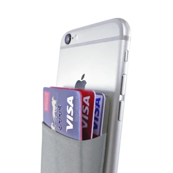 2019 Модный Эластичный Лайкровый Клейкий держатель для кредитных карт, удостоверяющий личность мобильного телефона, Женская наклейка, Карманный кошелек, футляр для карт # K
