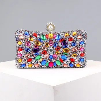 2023Diamond, Женская роскошная вечерняя сумочка-клатч, свадебная сумочка с кристаллами, женский кошелек для мобильного телефона, качественный подарок для вечеринки
