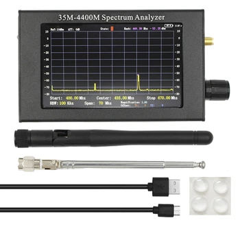 4,3-дюймовый цветной TFT-ЖК-экран 35M-4400Mhz Spectrum Analyzer Ручной анализатор спектра