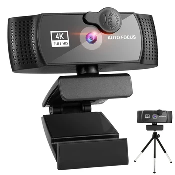 8K Веб-камера 4K 2K 1080P Full HD Веб-камера с автоматической фокусировкой с микрофоном USB-штекер Веб-камера для ПК Компьютер Ноутбук Видео Мини-камера