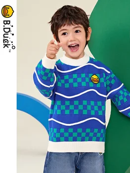 B.Duck/ Детская одежда, Детские свитера, Свитера для мальчиков, Зима 2023, Новые Теплые Детские Свитера для мальчиков И девочек