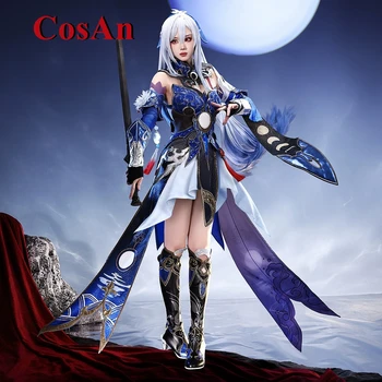 CosAn Game Honkai: Звездный Рейл Цзинлю Косплей костюм, изящное милое форменное платье, женская одежда для ролевых игр на вечеринке