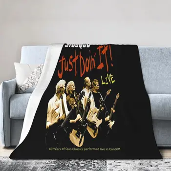 Okoufen Status Quo Альбом Just Doin It Funk Мягкое Покрывало Queen Ins Wind Blanket Антипригарное Ветрозащитное одеяло С защитой от скатывания Пушистое