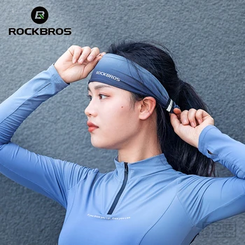 ROCKBROS Спортивная повязка на голову для велоспорта, бега, фитнеса, йоги, спортзала, головной платок, повязка для волос, возраст Мужчин, Женщин, Эластичный Головной убор 