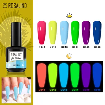 ROSALIND 15 мл Гель-лак для ногтей 100 Цветной Гель-лак Для ногтей Полупостоянный Гель Vernis Hybrid УФ-клей для Дизайна ногтей Замочите Верхний Слой ногтя