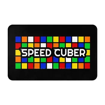 Speed Cuber Веселые цвета Дверной коврик Коврик для ног домашний коврик Speed Cuber Puzzle Cubing Life Pll Oll
