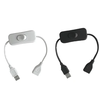 USB-Удлинитель с переключателем USB От Мужчины к Женщине Удлинительный Кабель для Передачи Данных USB-Гарнитуры 30 СМ Шнур питания