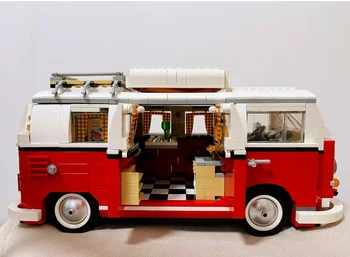 Автомобильные кирпичи, совместимые с автобусом модели 10220 10252 10242, строительные блоки, подарки на день рождения для мальчиков и девочек, игрушки для детей