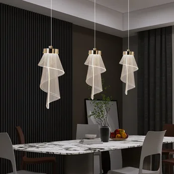 Акриловый утюг Современный минималистичный Встроенный светодиодный кулон Классический Современный встроенный светильник для кухни прихожей ванной гостиной