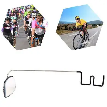 Вращающееся на 360 градусов Зеркало для верховой езды, Новое заднее Акриловое велосипедное зеркало для очков, Подвесное крепление для шлема, Вид сзади для езды на велосипеде