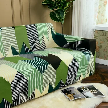 Геометрическая ткань, эластичный чехол для дивана, чехлы для подушек, домашние нескользящие диваны, чехлы для диванов для гостиной, Канапе