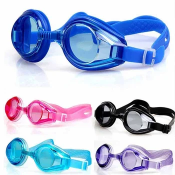 Детские очки для плавания Водные виды спорта на открытом воздухе HD Flate Силиконовые Водонепроницаемые противотуманные очки для плавания УФ ПК Очки для дайвинга