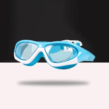 Детские противотуманные водонепроницаемые плавательные очки Прозрачные плавательные очки для мальчиков и девочек, очки для занятий водными видами спорта, очки для дайвинга Без коробки