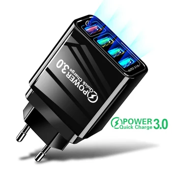 Зарядное устройство Lovebay 48 Вт USB Quick Charge 3.0 Зарядное устройство для мобильного телефона QC3.0 Быстрая зарядка для iPhone Samsung Xiaomi Настенный адаптер для планшета