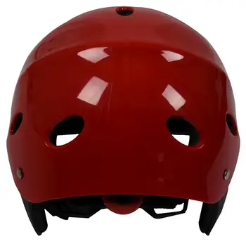 Защитный шлем с 11 дыхательными отверстиями для водных видов спорта Каяк Каноэ Гребля для серфинга - Красный