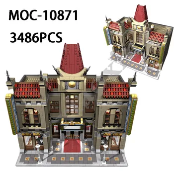 Классический китайский город фильмов MOC-10871 Модульное здание 3486 шт. Подходит для 10232 улучшенных строительных блоков Palace Movie City