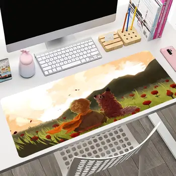 Коврик для мыши Little Prince Большой игровой коврик для мыши LockEdge с утолщенной компьютерной клавиатурой, настольный коврик для стола