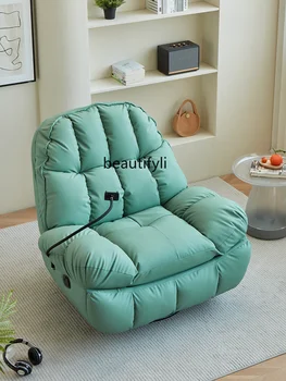Кожаный диван с Кошачьей царапиной, Дизайнерский Кожаный диван для гостиной, Функциональное Электрическое кресло в минималистичном стиле.