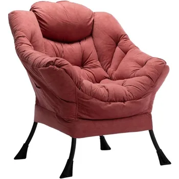 Кресло для отдыха из современной ткани HollyHOME, кресло для отдыха Accent Contemporary, Кресло для отдыха на стальной раме с подлокотниками
