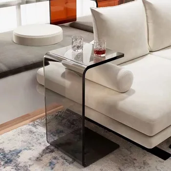 Легкий и роскошный Прозрачный акриловый столик для гостиной, диван, стол для спальни и журнальный столик