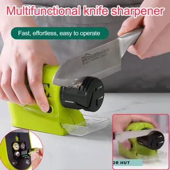 Многофункциональная точилка для ножей, Мини-бытовая кухонная электрическая шлифовальная машина для ножей