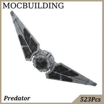 Модель космического корабля Predator Строительные блоки MOC, демонстрационные строительные игрушки, коллекция подарков на день рождения, Рождественские подарки
