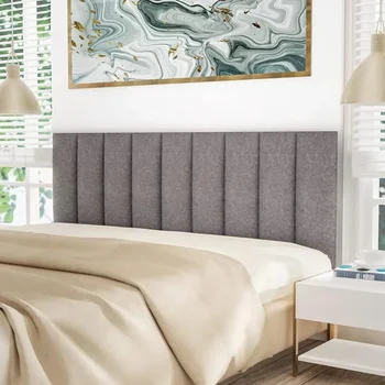 Мягкая Настенная кровать с хохлатым изголовьем, плавающая кровать в общежитии, набор из 9 панелей размером 10 x 24 дюйма, Бесплатная мебель для спальни