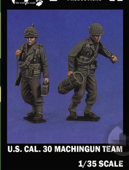 Наборы моделей из смолы 1/35 American 30 machine gun group в разобранном и неокрашенном виде