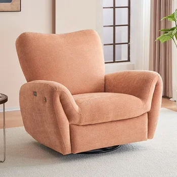 Напольные кресла-качалки Роскошное Поворотное Современное Массажное Кресло для чтения в гостиной Nordic Bedroom Relax Мебель для гостиной Poltrona