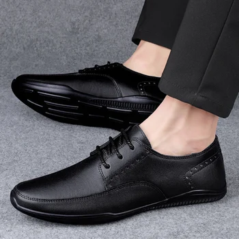 Новое поступление, официальная Мужская обувь Abiye Oxford из натуральной кожи для мужчин, Элегантное офисное платье для взрослых, мужская обувь