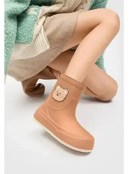Новые женские непромокаемые ботинки с мягким нескользящим верхом на нескользящей подошве, съемные хлопковые рукава для сезонов, водонепроницаемая обувь, бесплатная доставка, рабочая обувь