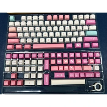 Новые колпачки для ключей с подкладкой из красителя PBT Pink Sunset Keycap 134 клавиши XDA ForMx Переключатели dz60/gh60/61/gk64/68/84/ rs96