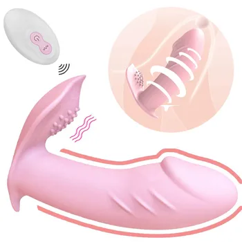 Носимый фаллоимитатор-вибратор, Точка G, Стимулятор клитора, Вибрирующие трусики с дистанционным управлением, Фаллоимитатор-вибратор, секс-игрушки для оргазма для женщин