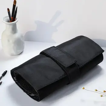 Органайзер, 24 кармана, футляр на колесиках, портативный профессиональный держатель из искусственной кожи для одежды (без кисточки)