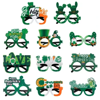 Очки Patricks Day с трилистником, очки Green Clovers, очки Lucky Irish, прямая поставка